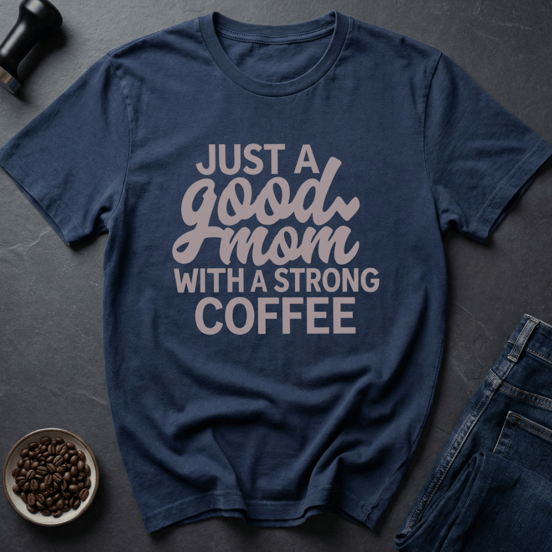 Coffee graphic Mama Fuel T-Shirt in Navy / S by Caffeine Dept