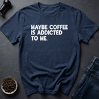 Coffee graphic Maybe Coffee... T-Shirt in Royal / S by Caffeine Dept