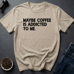 Coffee graphic Maybe Coffee... T-Shirt in Royal / S by Caffeine Dept
