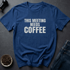 Coffee graphic Meeting Fuel T-Shirt in Charcoal / S by Caffeine Dept