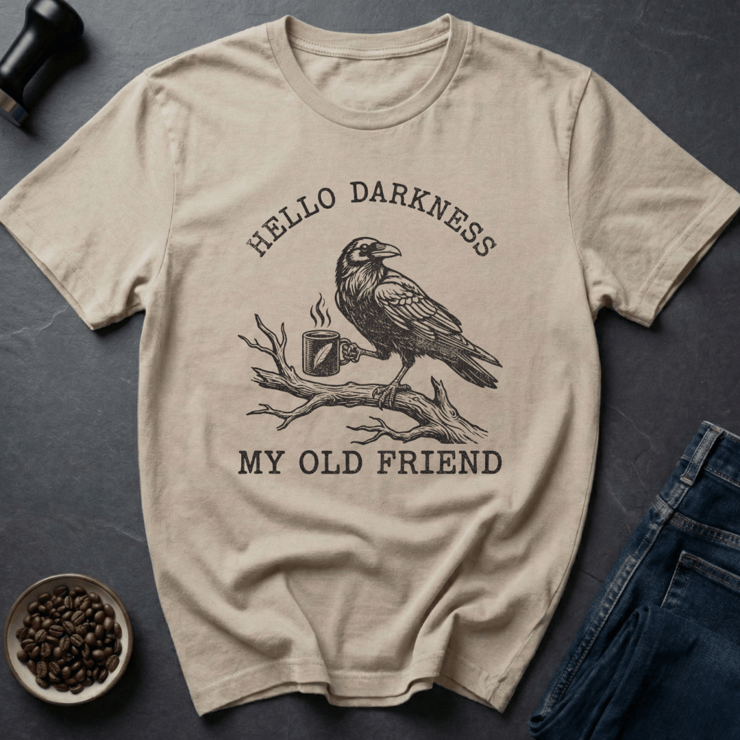 Coffee graphic Midnight Brew T-Shirt in Ice Grey / S by Caffeine Dept