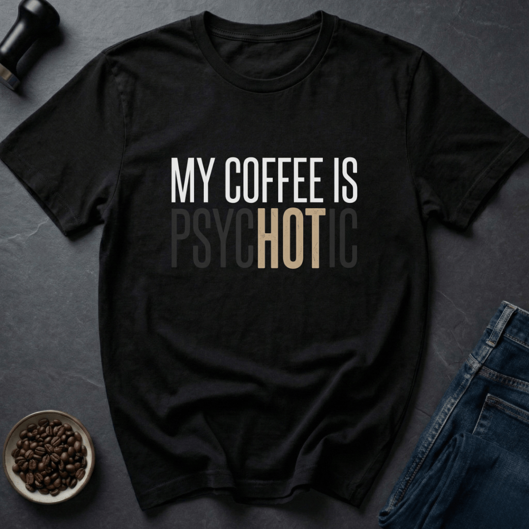 Coffee graphic Mind Reader T-Shirt in Black / S by Caffeine Dept