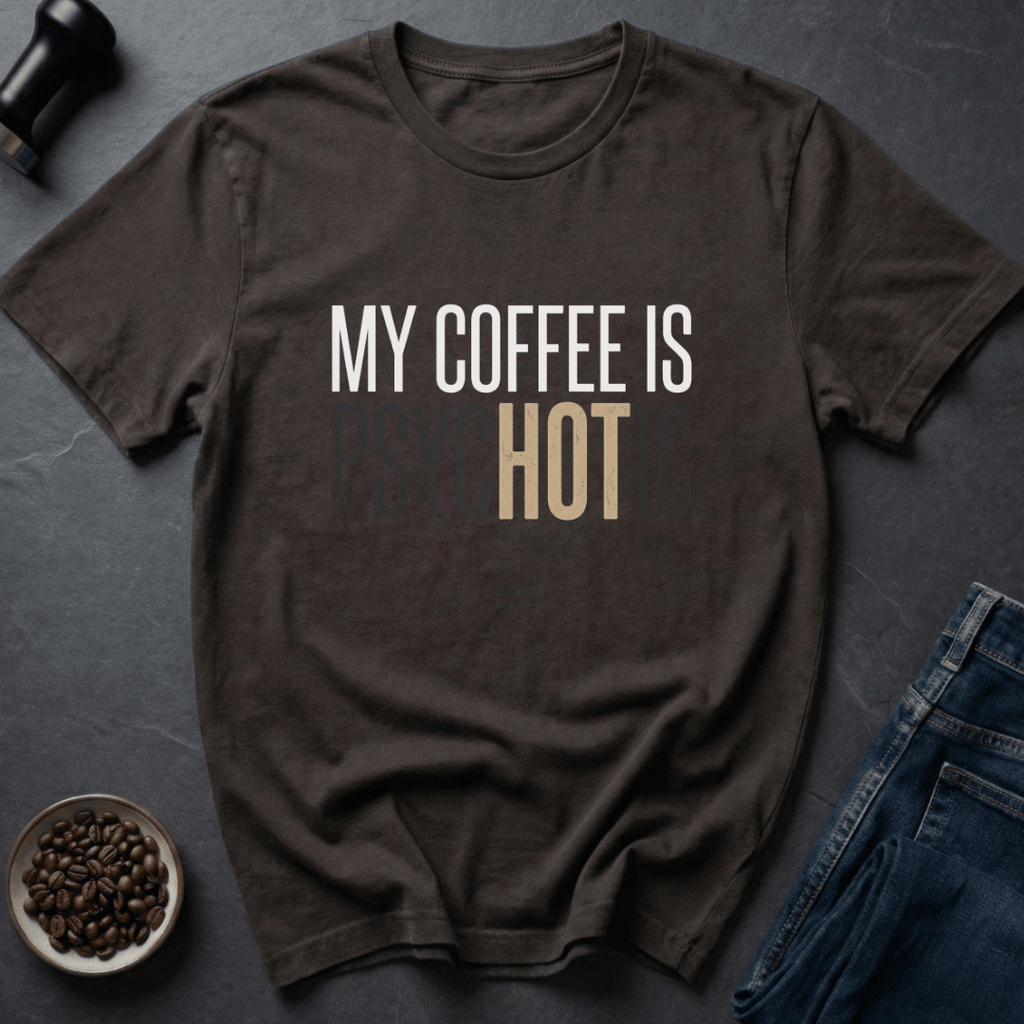 Coffee graphic Mind Reader T-Shirt in Dark Chocolate / S by Caffeine Dept