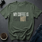 Coffee graphic Mind Reader T-Shirt in Military Green / S by Caffeine Dept