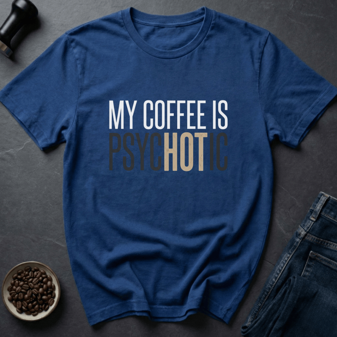 Coffee graphic Mind Reader T-Shirt in Royal / S by Caffeine Dept