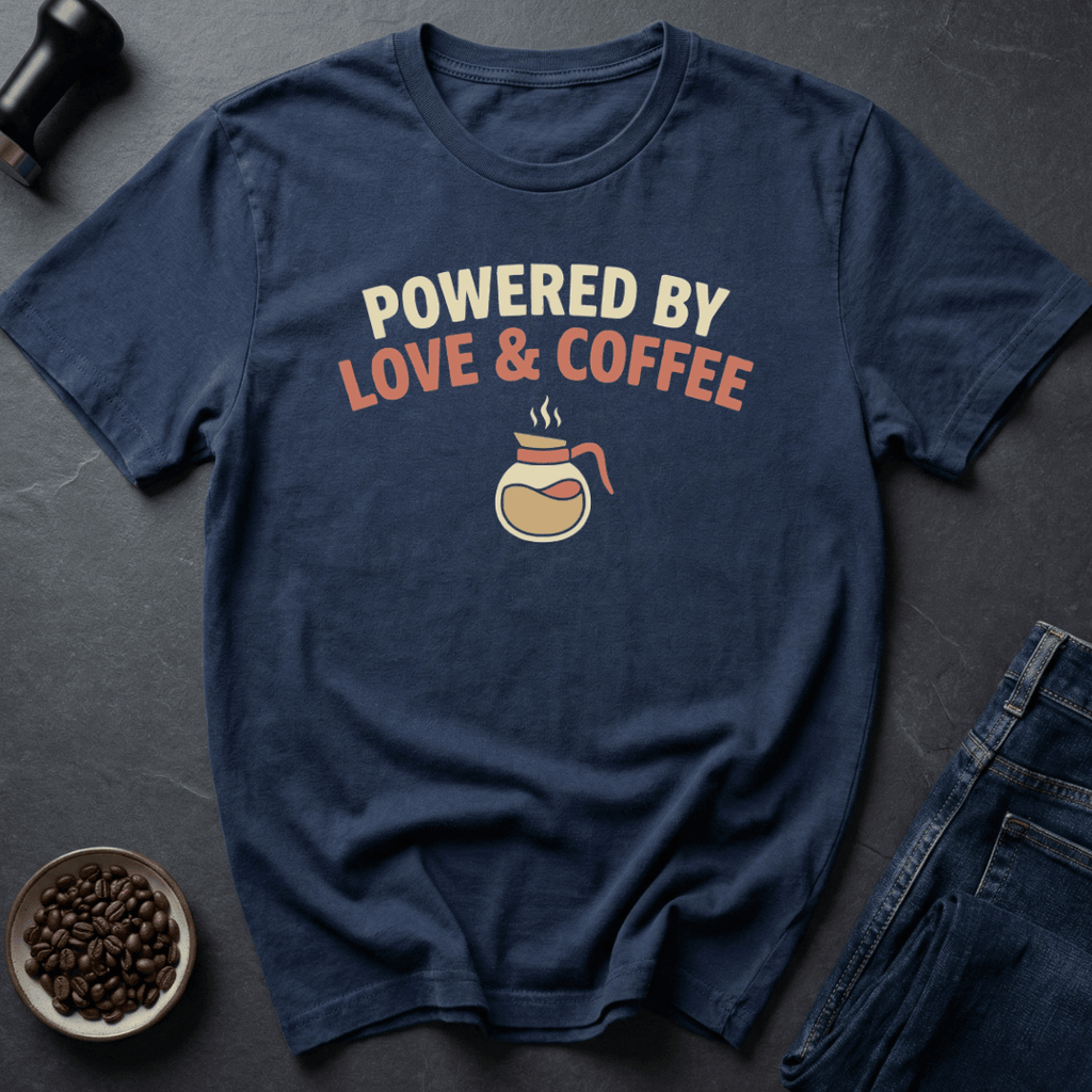 Coffee graphic Mom Coffee Love T-Shirt in Black / S by Caffeine Dept