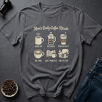 Coffee graphic Mom Coffee Rituals T-Shirt in Dark Chocolate / S by Caffeine Dept