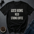 Coffee graphic Mom Fuel T-Shirt in Black / S by Caffeine Dept
