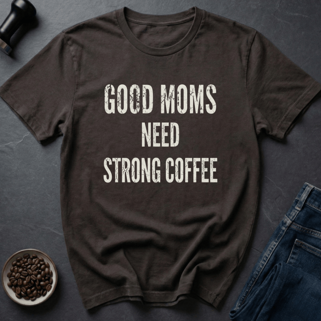 Coffee graphic Mom Fuel T-Shirt in Dark Chocolate / S by Caffeine Dept