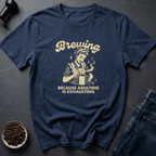 Coffee graphic Mom Survivalist T-Shirt in Navy / S by Caffeine Dept