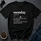 Coffee graphic Monday Coffee T-Shirt in Military Green / S by Caffeine Dept