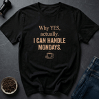 Coffee graphic Monday Survivor T-Shirt in Black / S by Caffeine Dept