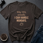 Coffee graphic Monday Survivor T-Shirt in Dark Chocolate / S by Caffeine Dept