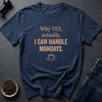 Coffee graphic Monday Survivor T-Shirt in Navy / S by Caffeine Dept