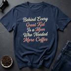 Coffee graphic More Coffee Mom T-Shirt in Black / S by Caffeine Dept