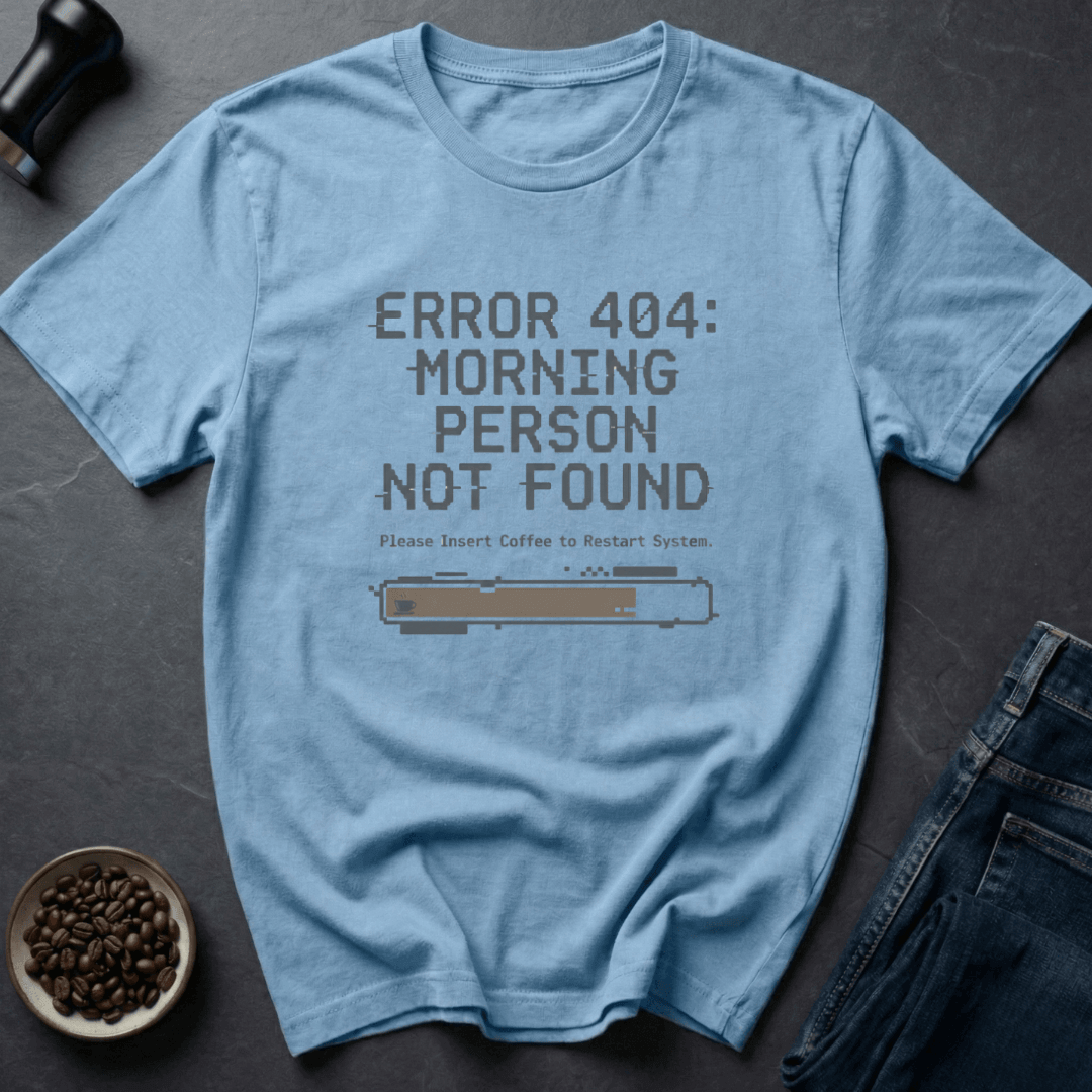 Coffee graphic Morning Error T-Shirt in White / S by Caffeine Dept