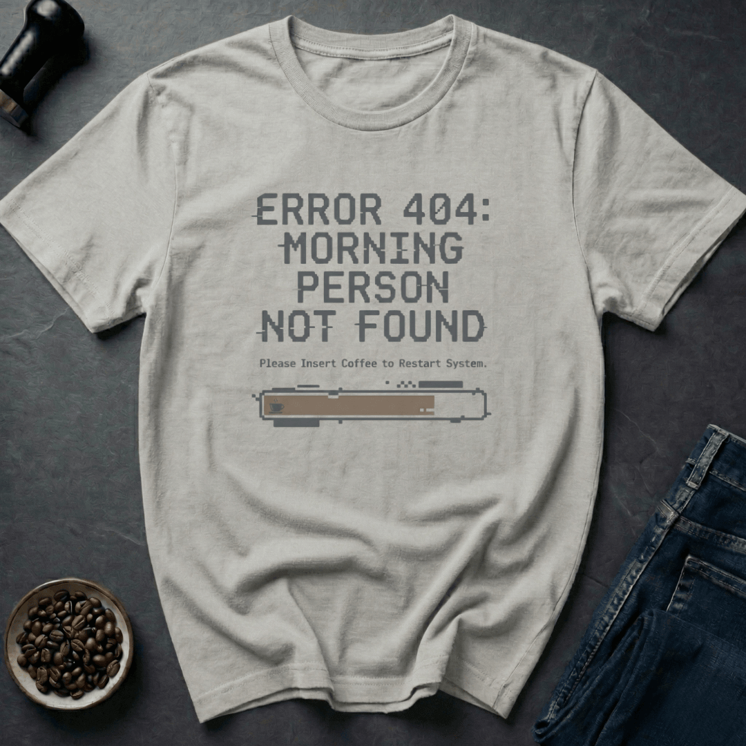 Coffee graphic Morning Error T-Shirt in White / S by Caffeine Dept