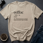 Coffee graphic Morning Gibberish T-Shirt in Ice Grey / S by Caffeine Dept
