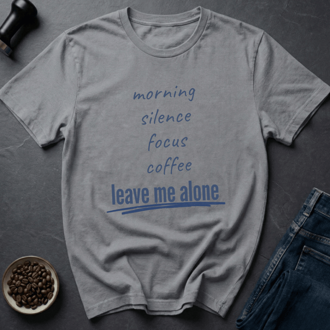 Coffee graphic Morning Mode T-Shirt in White / S by Caffeine Dept
