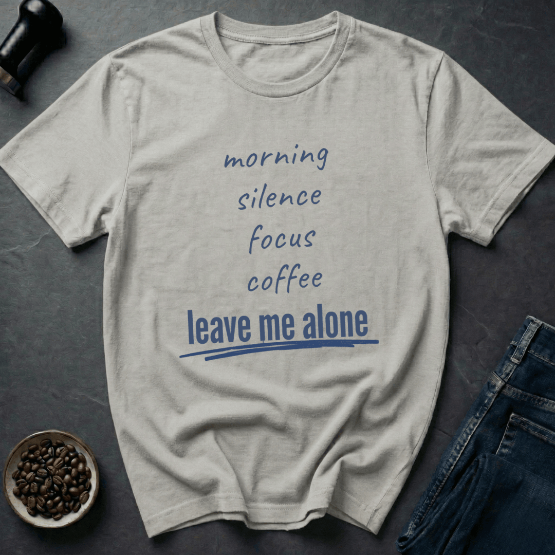 Coffee graphic Morning Mode T-Shirt in White / S by Caffeine Dept