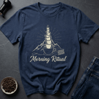 Coffee graphic Morning Ritual T-Shirt in Dark Chocolate / S by Caffeine Dept