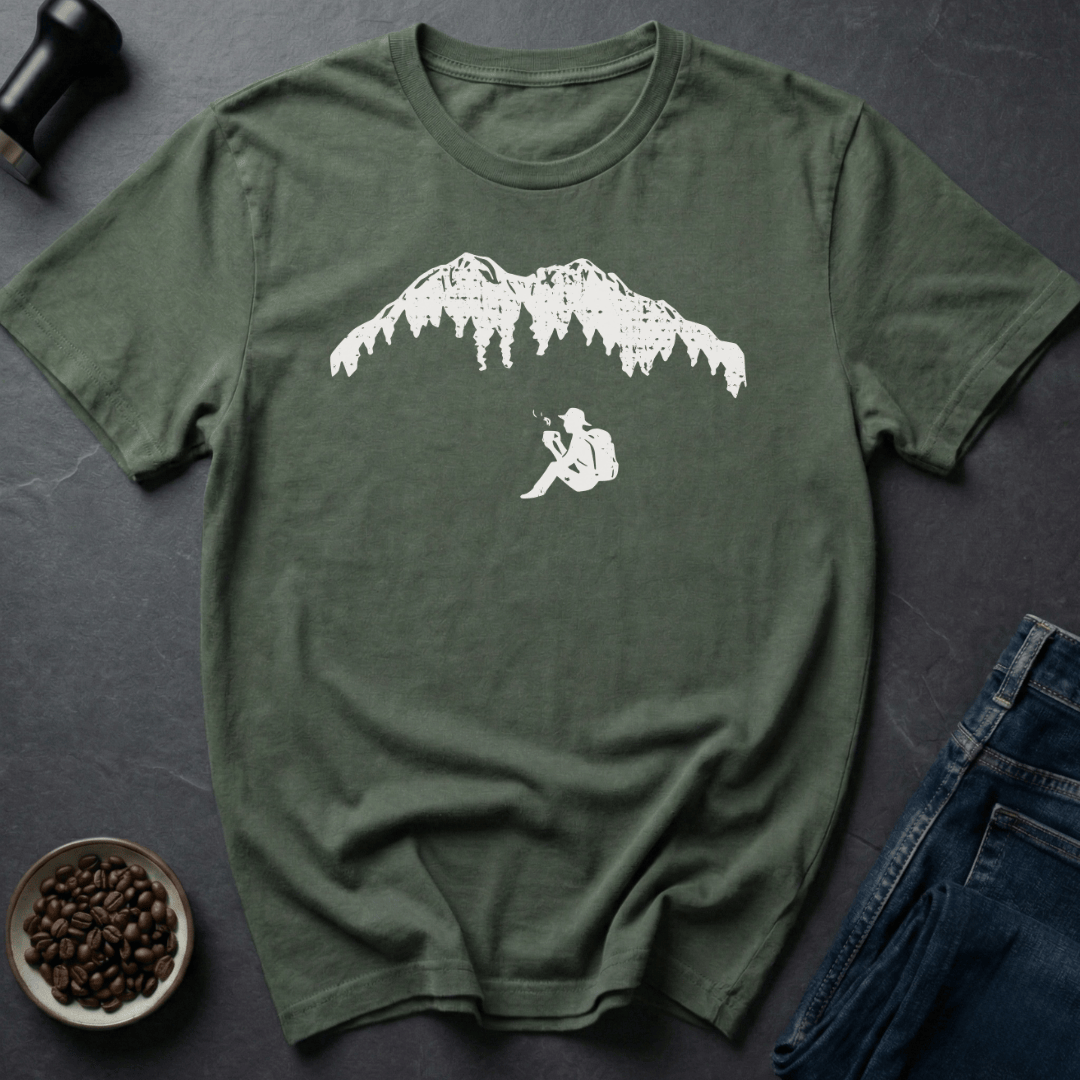 Coffee graphic Mountain Brew T-Shirt in Black / S by Caffeine Dept