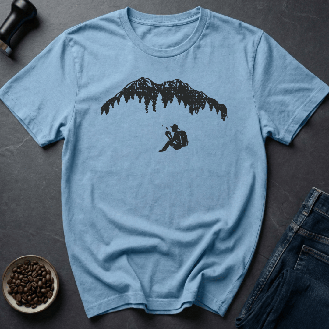 Coffee graphic Mountain Brew T-Shirt in Black / S by Caffeine Dept