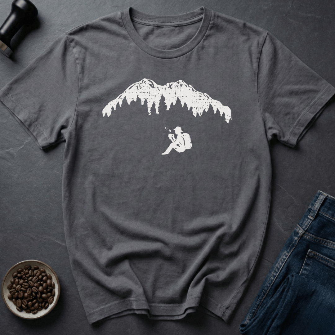 Coffee graphic Mountain Brew T-Shirt in Black / S by Caffeine Dept