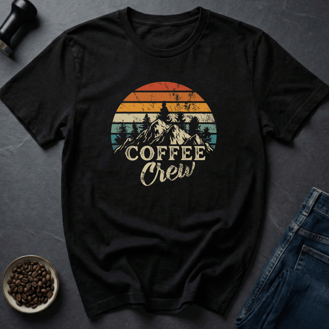 Coffee graphic Mountain Roast T-Shirt in Black / S by Caffeine Dept