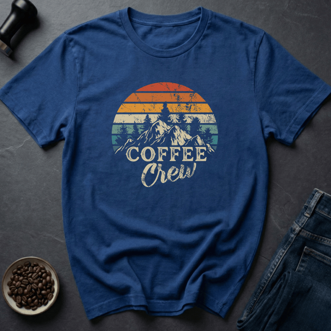 Coffee graphic Mountain Roast T-Shirt in Royal / S by Caffeine Dept