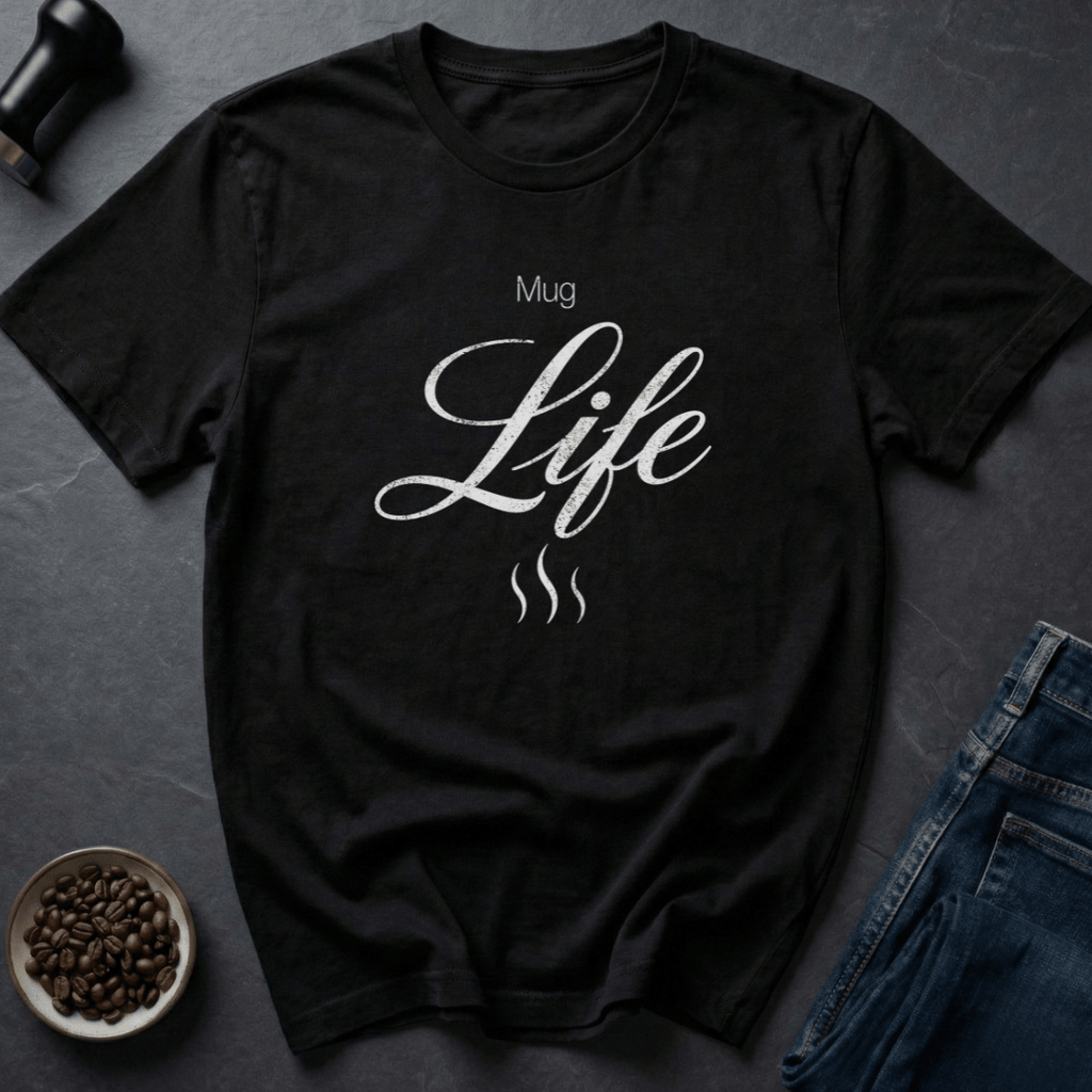 Coffee graphic Mug Gang T-Shirt in Black / S by Caffeine Dept