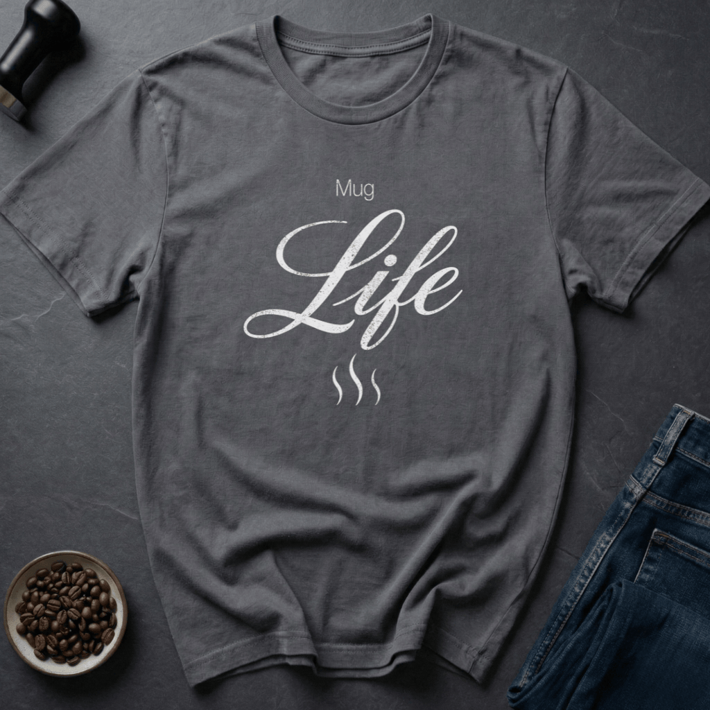 Coffee graphic Mug Gang T-Shirt in Charcoal / S by Caffeine Dept