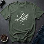 Coffee graphic Mug Gang T-Shirt in Military Green / S by Caffeine Dept