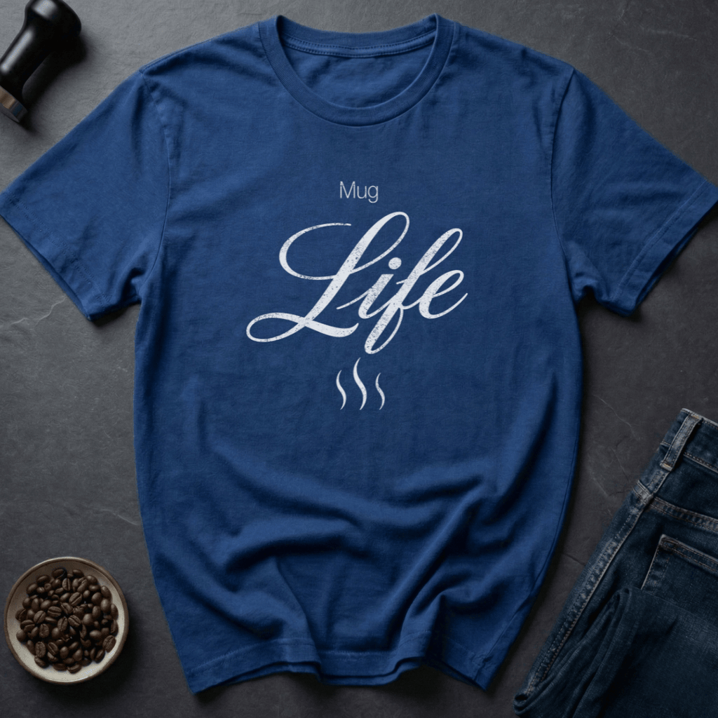 Coffee graphic Mug Gang T-Shirt in Royal / S by Caffeine Dept