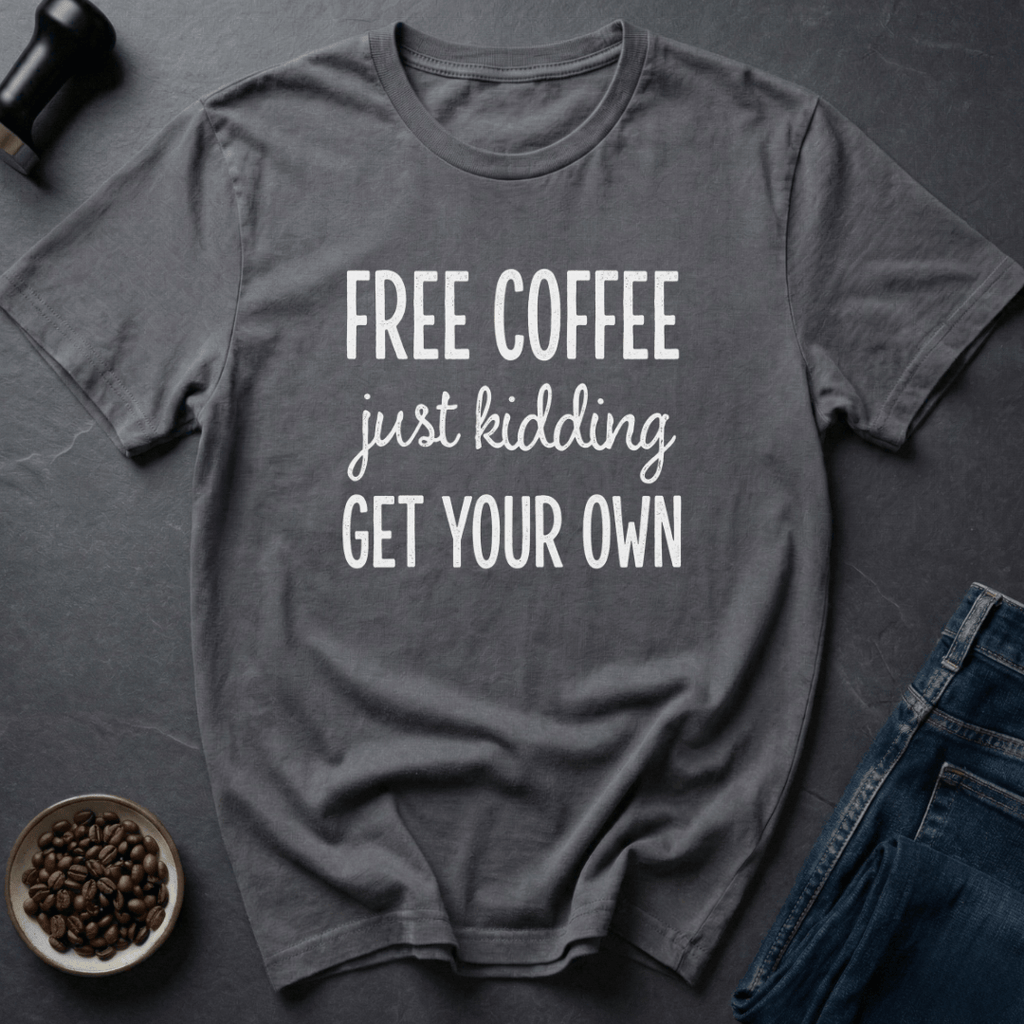 Coffee graphic Mug Hustler T-Shirt in Charcoal / S by Caffeine Dept