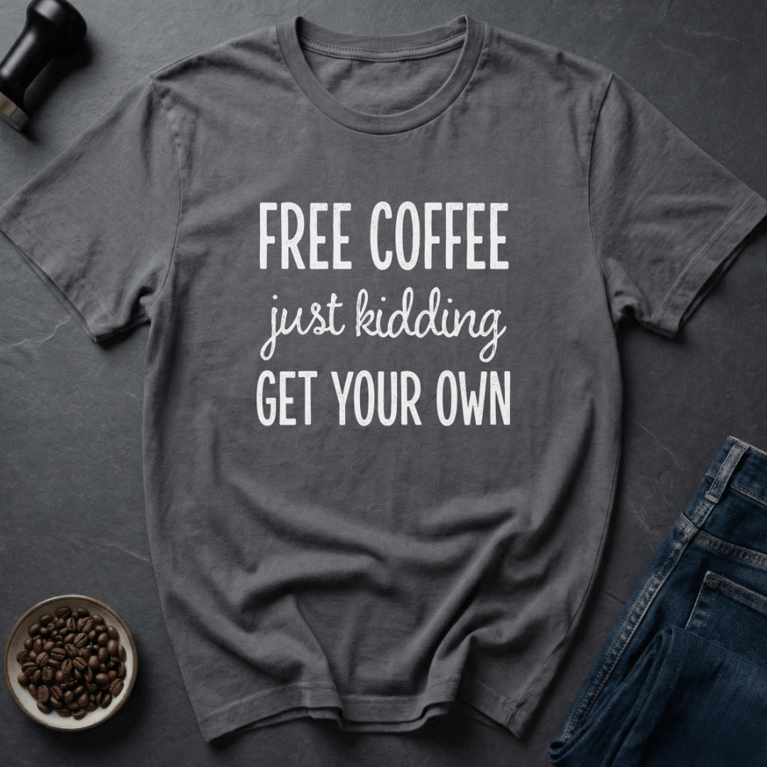 Coffee graphic Mug Hustler T-Shirt in Charcoal / S by Caffeine Dept