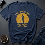 Coffee graphic Mug Priority T-Shirt in Navy / S by Caffeine Dept