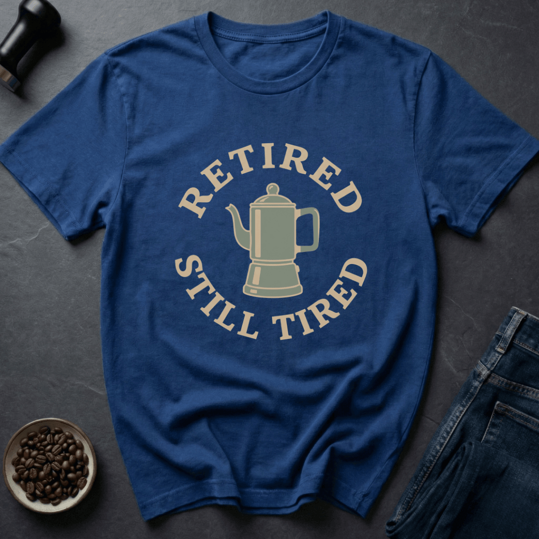 Coffee graphic Nap Time T-Shirt in Royal / S by Caffeine Dept