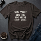 Coffee graphic Natural Energy T-Shirt in Dark Chocolate / S by Caffeine Dept