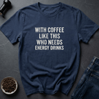 Coffee graphic Natural Energy T-Shirt in Navy / S by Caffeine Dept