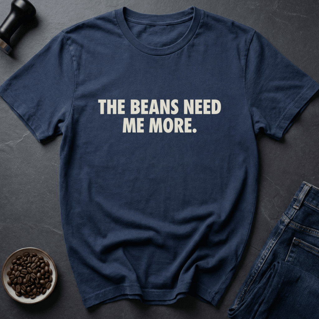 Coffee graphic Need Beans T-Shirt in Navy / S by Caffeine Dept
