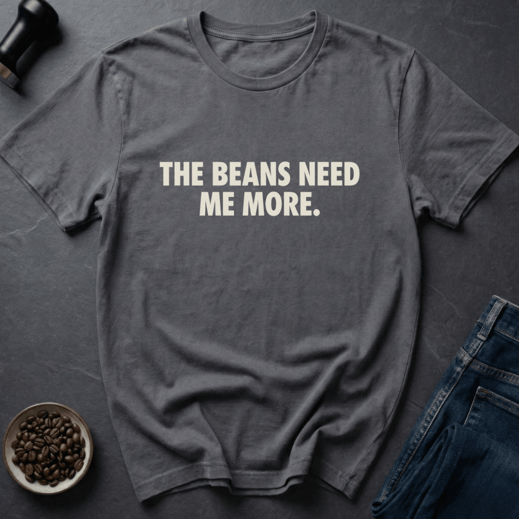 Coffee graphic Need Beans T-Shirt in Navy / S by Caffeine Dept