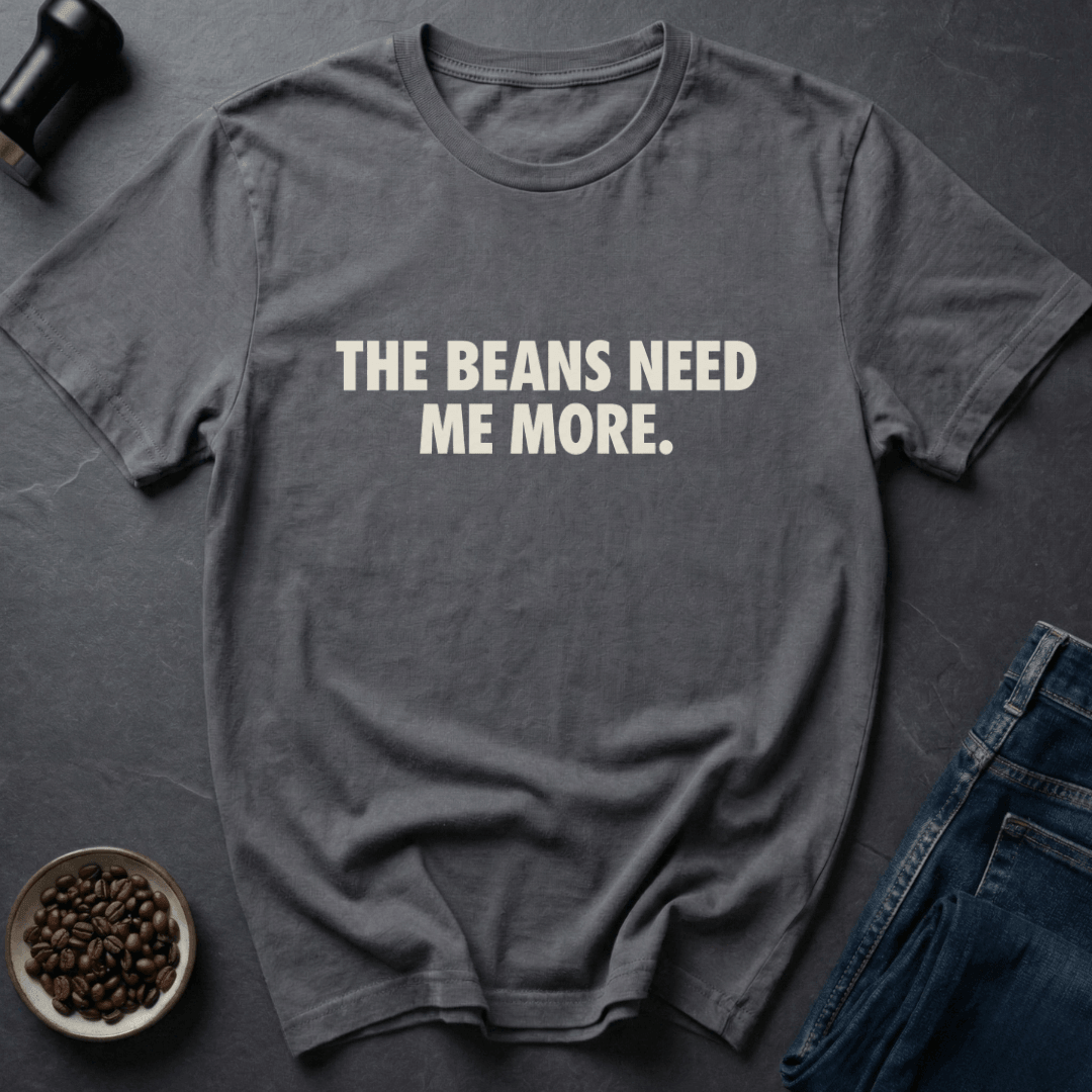 Coffee graphic Need Beans T-Shirt in Navy / S by Caffeine Dept
