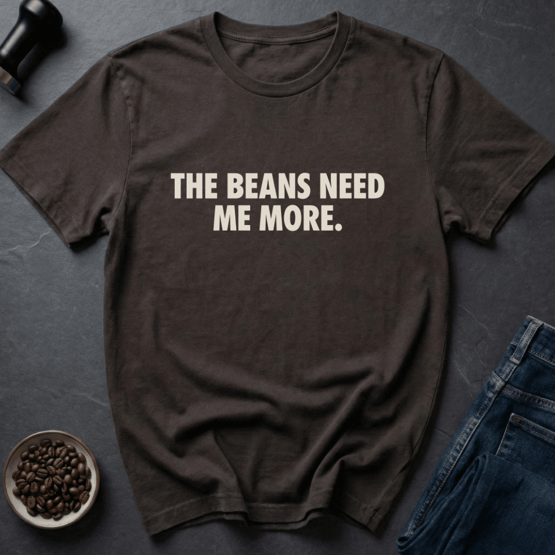 Coffee graphic Need Beans T-Shirt in Navy / S by Caffeine Dept