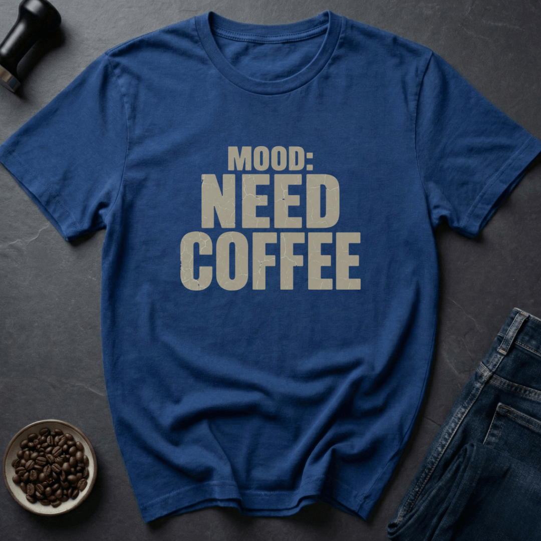 Coffee graphic Need Coffee Now T-Shirt in Charcoal / S by Caffeine Dept
