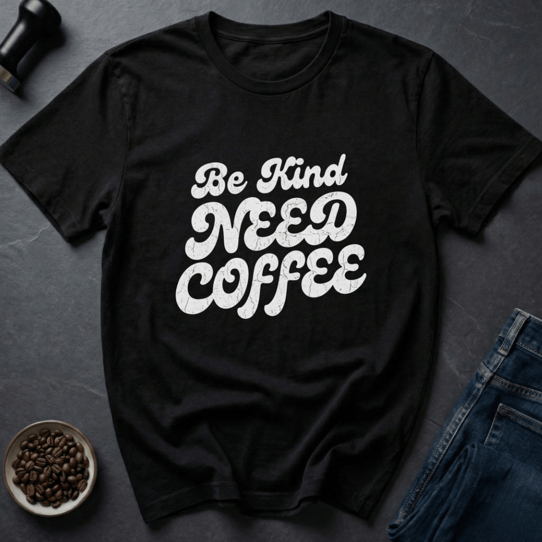 Coffee graphic Need Coffee T-Shirt in Charcoal / S by Caffeine Dept