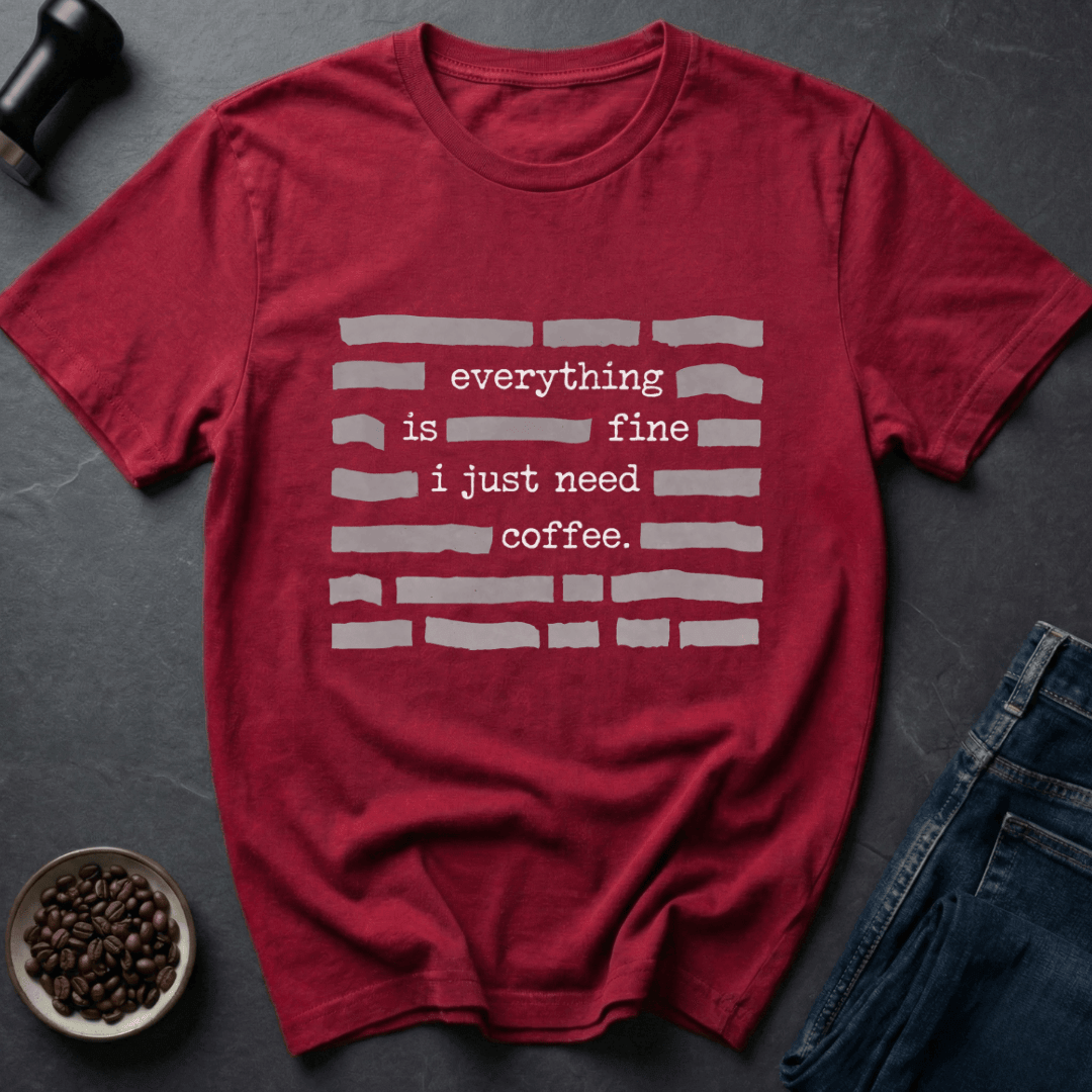 Coffee graphic Need Coffee T-Shirt in Charcoal / S by Caffeine Dept
