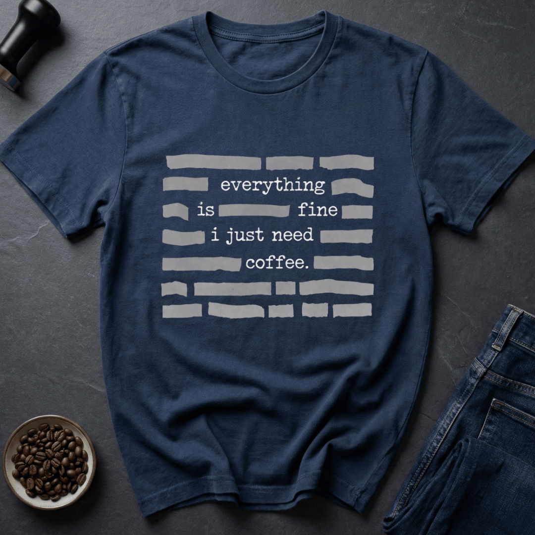 Coffee graphic Need Coffee T-Shirt in Charcoal / S by Caffeine Dept