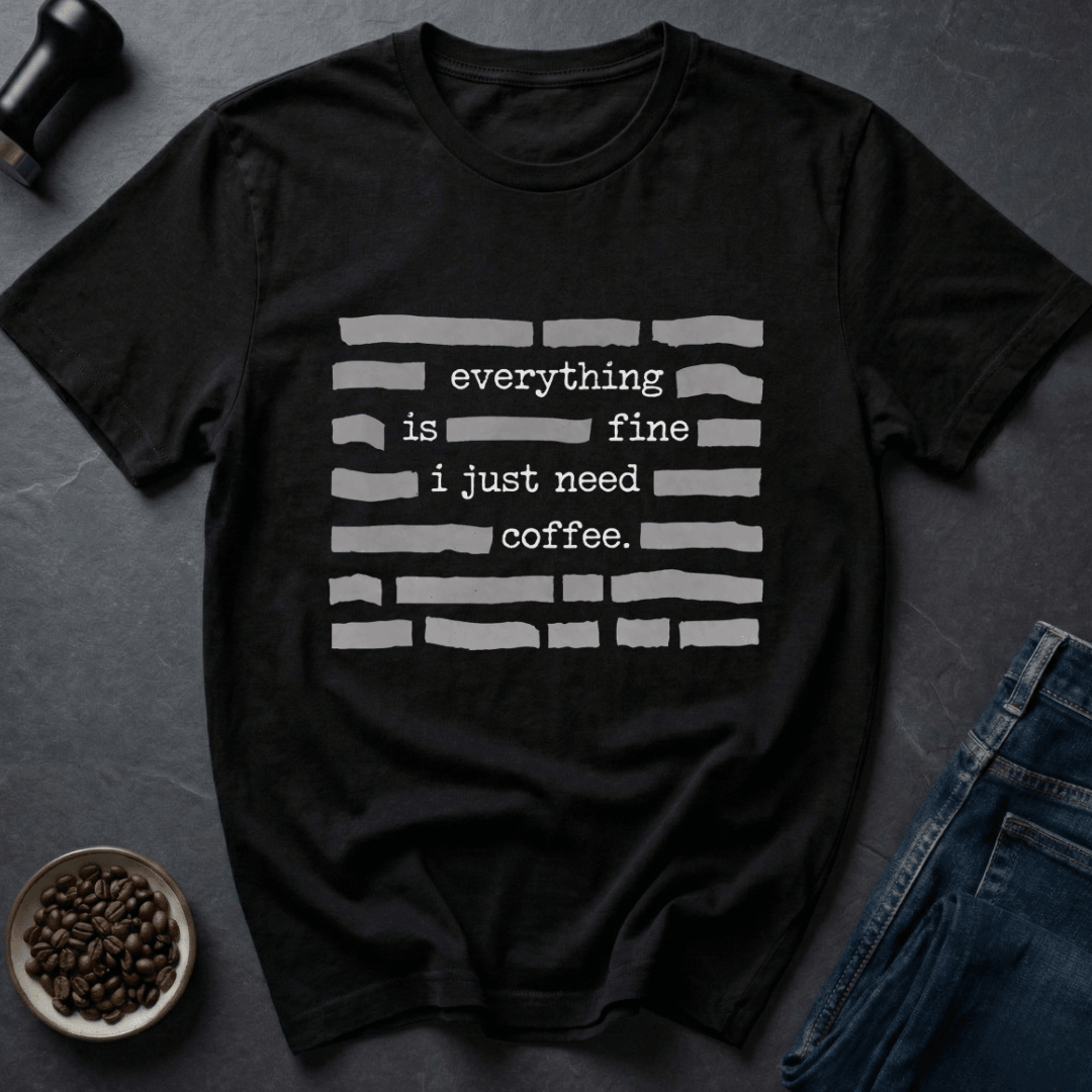 Coffee graphic Need Coffee T-Shirt in Charcoal / S by Caffeine Dept