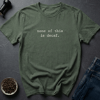 Coffee graphic No Decaf T-Shirt in Black / S by Caffeine Dept